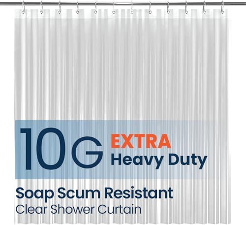 LiBa clear plastic shower curtain from the compared US listing