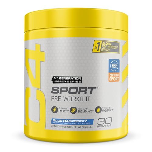 C4 Sport pre-workout powder container