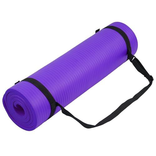 Fitvids half-inch thick exercise yoga mat product photo