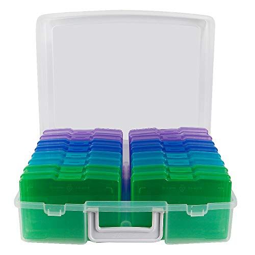 novelinks photo storage box with 16 inner 4x6 cases from the compared US listing