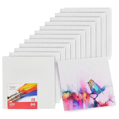 Artlicious 10x10 canvas board pack of 12