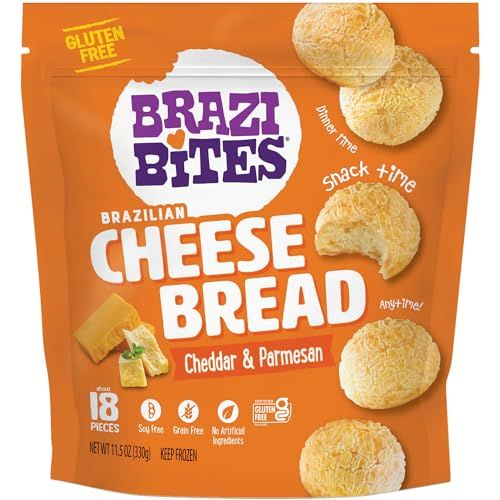 Brazi Bites Cheddar Parmesan cheese bread frozen snack