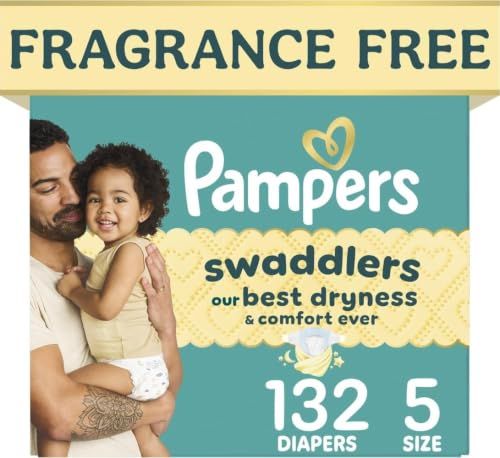 Pampers Swaddlers Diapers, Size 5, 132 Count | Mubboo