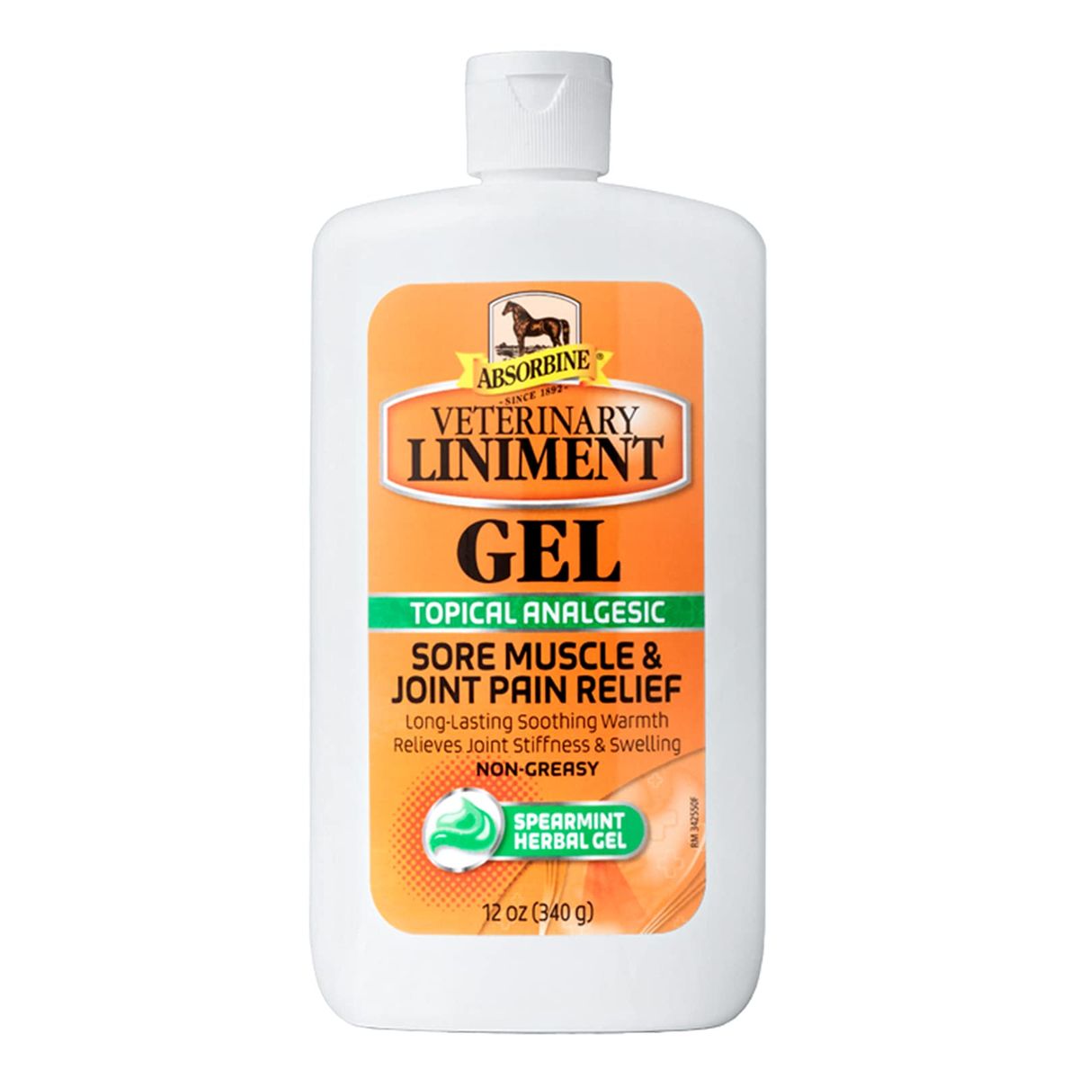 Absorbine Veterinary Liniment Gel for sore muscles and arthritis pain relief, 12 ounce