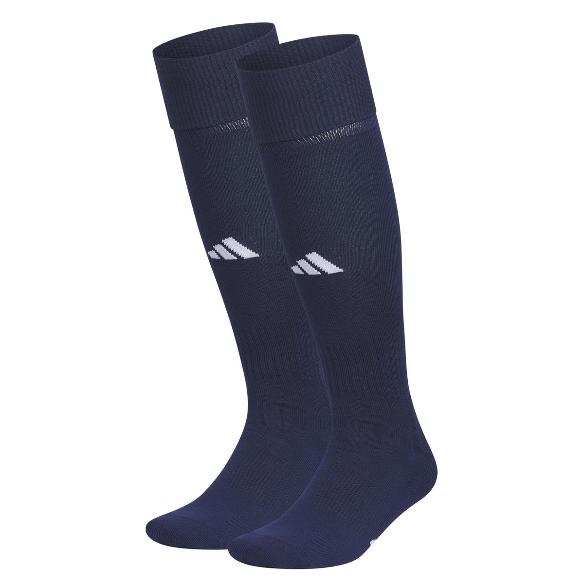 adidas Unisex Rivalry Soccer Socks (2-Pack), black and white stripes