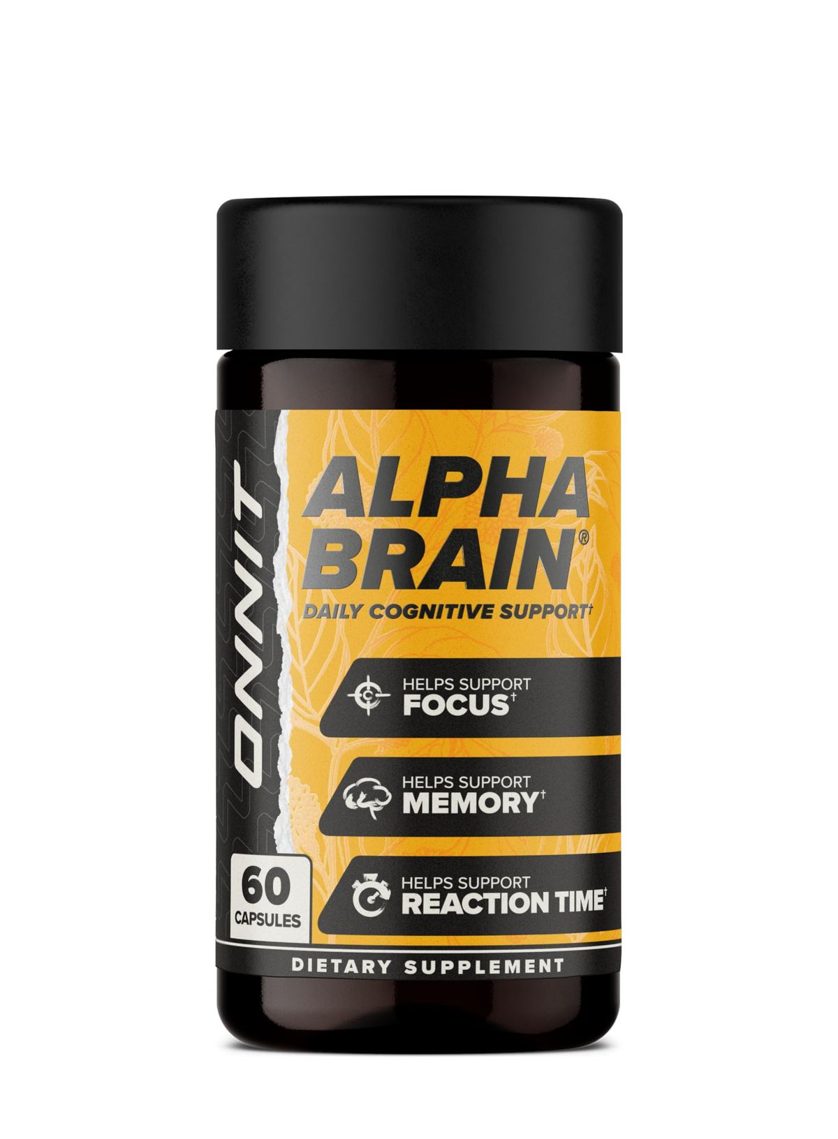 ONNIT Alpha Brain Nootropic supplement bottle