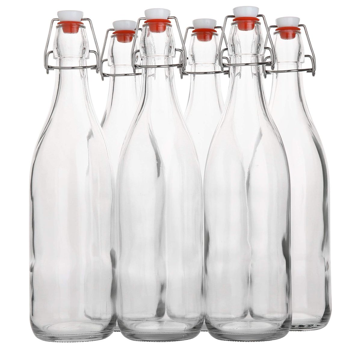 AYL 1-liter flip-top glass bottles for beer brewing