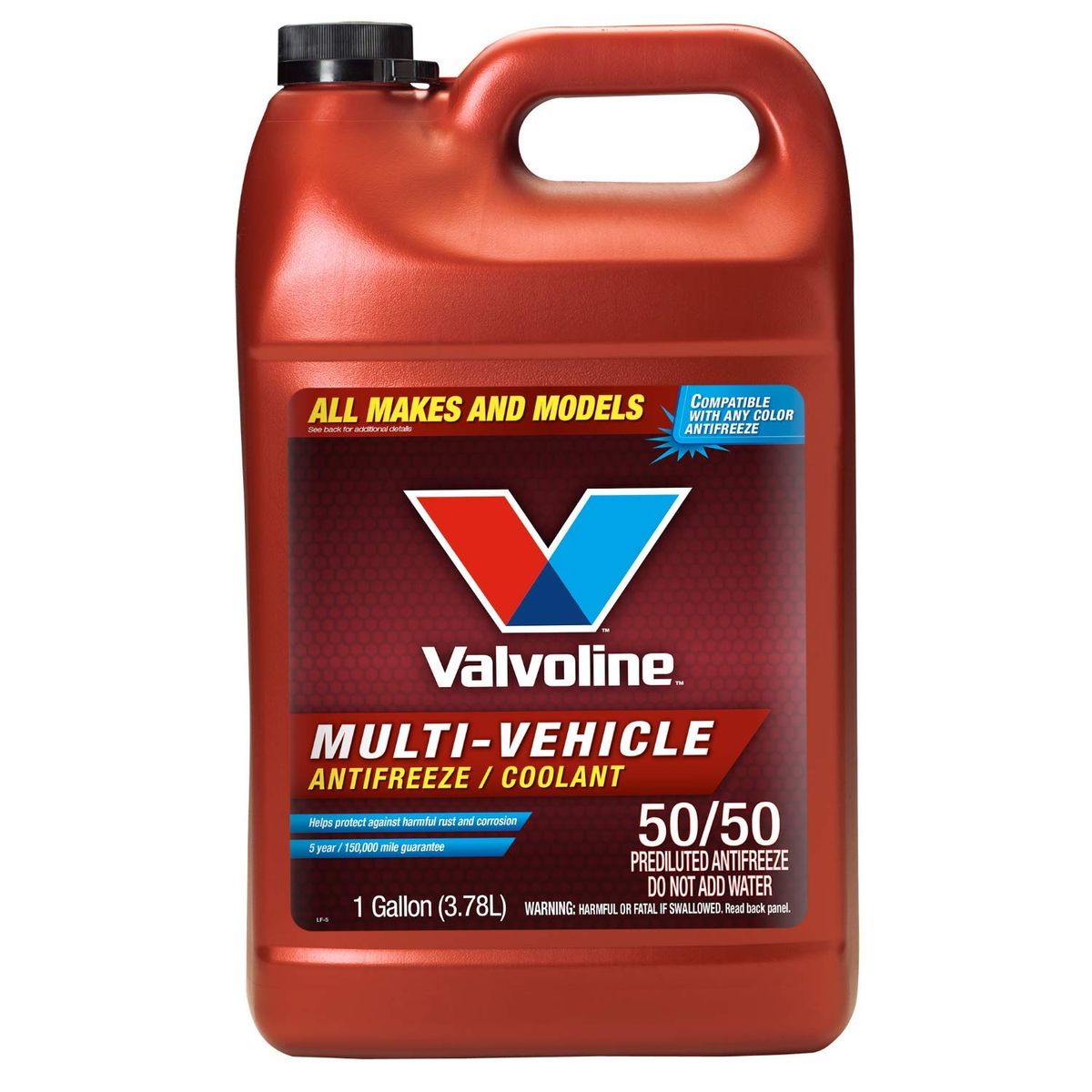 Valvoline Multi-Vehicle 50/50 Ready-to-Use Antifreeze/Coolant 1 Gallon bottle