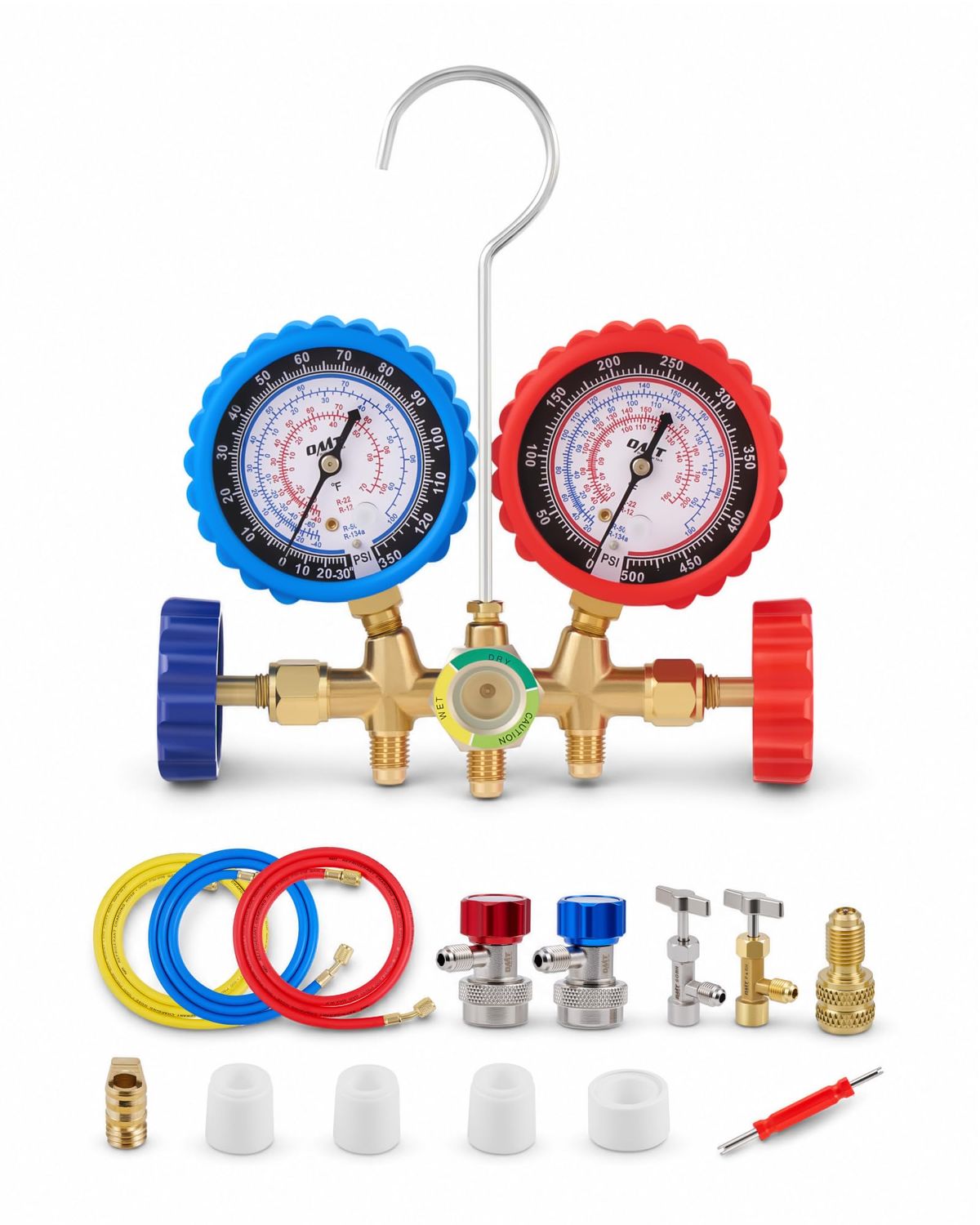 Orion Motor Tech AC manifold gauge set from the compared US listing
