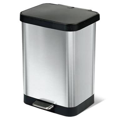 Glad Premium 13 Gallon Stainless Steel Trash Can
