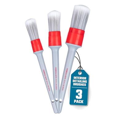 Chemical Guys All in the Details Interior Detailing Brush Set | Mubboo