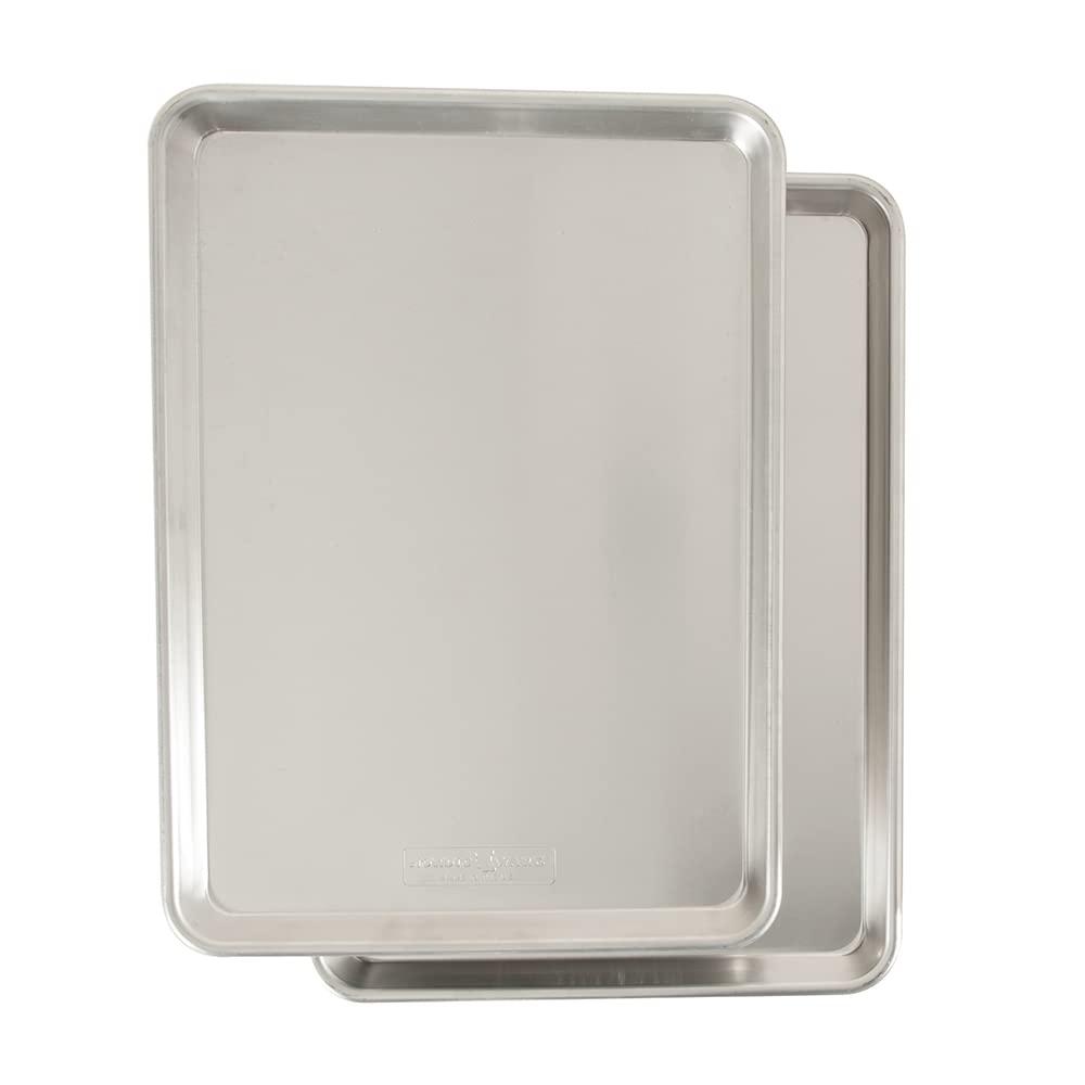 Nordic Ware Naturals Half Sheet aluminum baking pan with steel rim