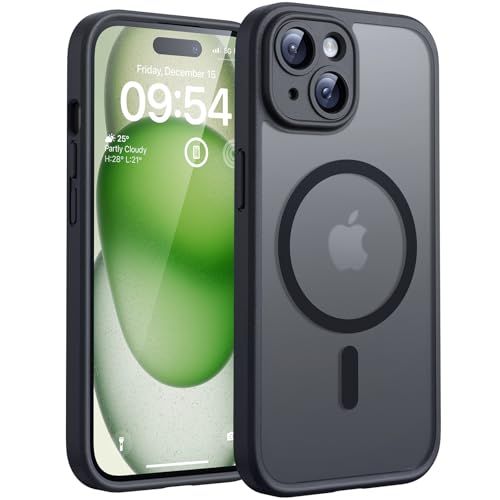 TOCOL Magnetic iPhone 15 Case showing its MagSafe alignment ring