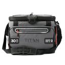 Titan by Arctic Zone 30 Can Zipperless Cooler, SmartShelf, Sharkskin Gray | Mubboo