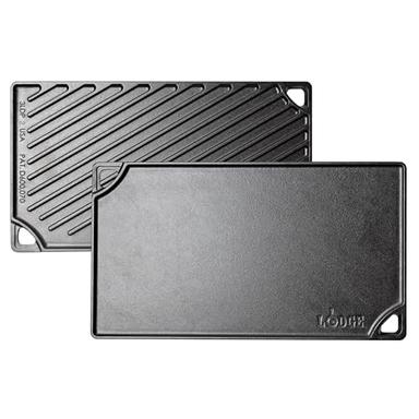 Lodge Reversible Cast Iron Grill/Griddle Pan, 16.75 x 9.5 | Mubboo