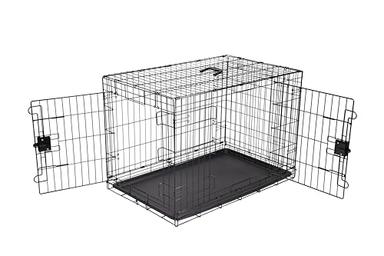 Amazon Basics 36-Inch Double-Door Metal Wire Dog Crate | Mubboo
