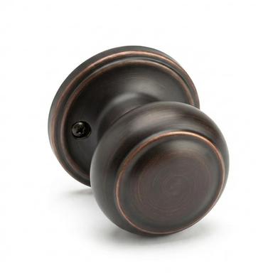 Copper Creek Colonial Dummy Door Knob, Tuscan Bronze