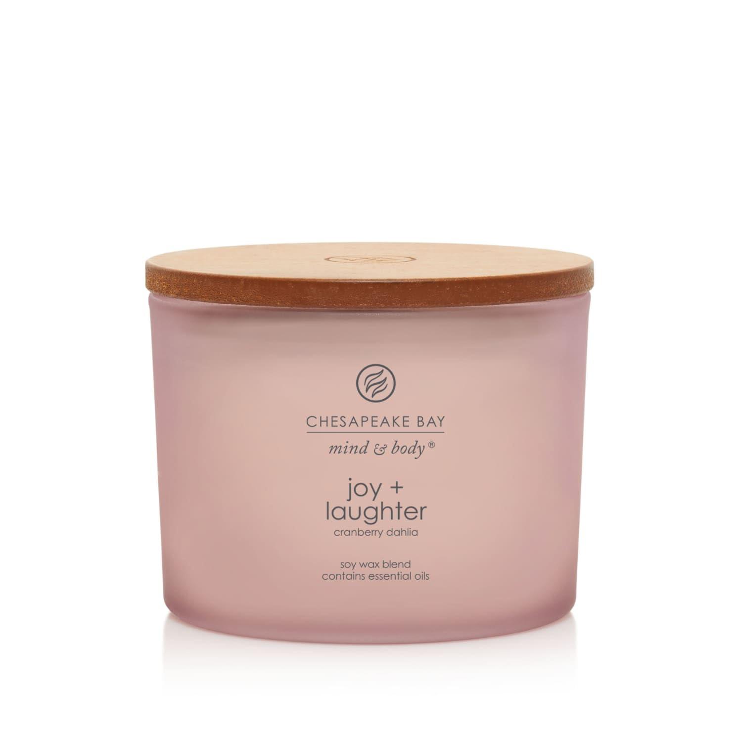 Chesapeake Bay cranberry dahlia jar candle