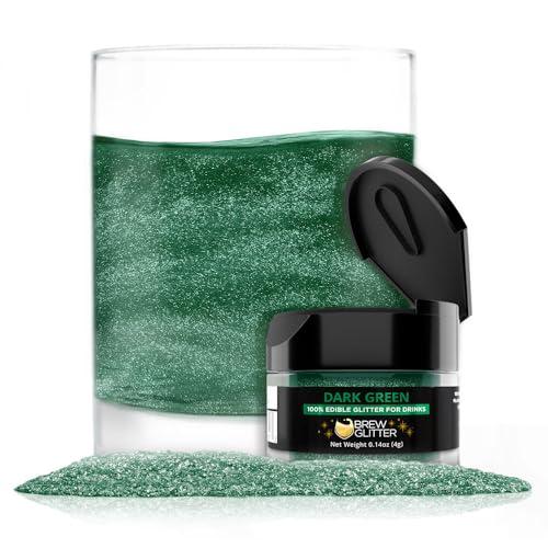 Brew Glitter edible dark green glitter for beer and cocktails