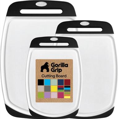 Gorilla Grip Plastic Cutting Board Set