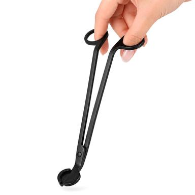 CHEFBEE Candle Wick Trimmer, Black Polished Stainless Steel