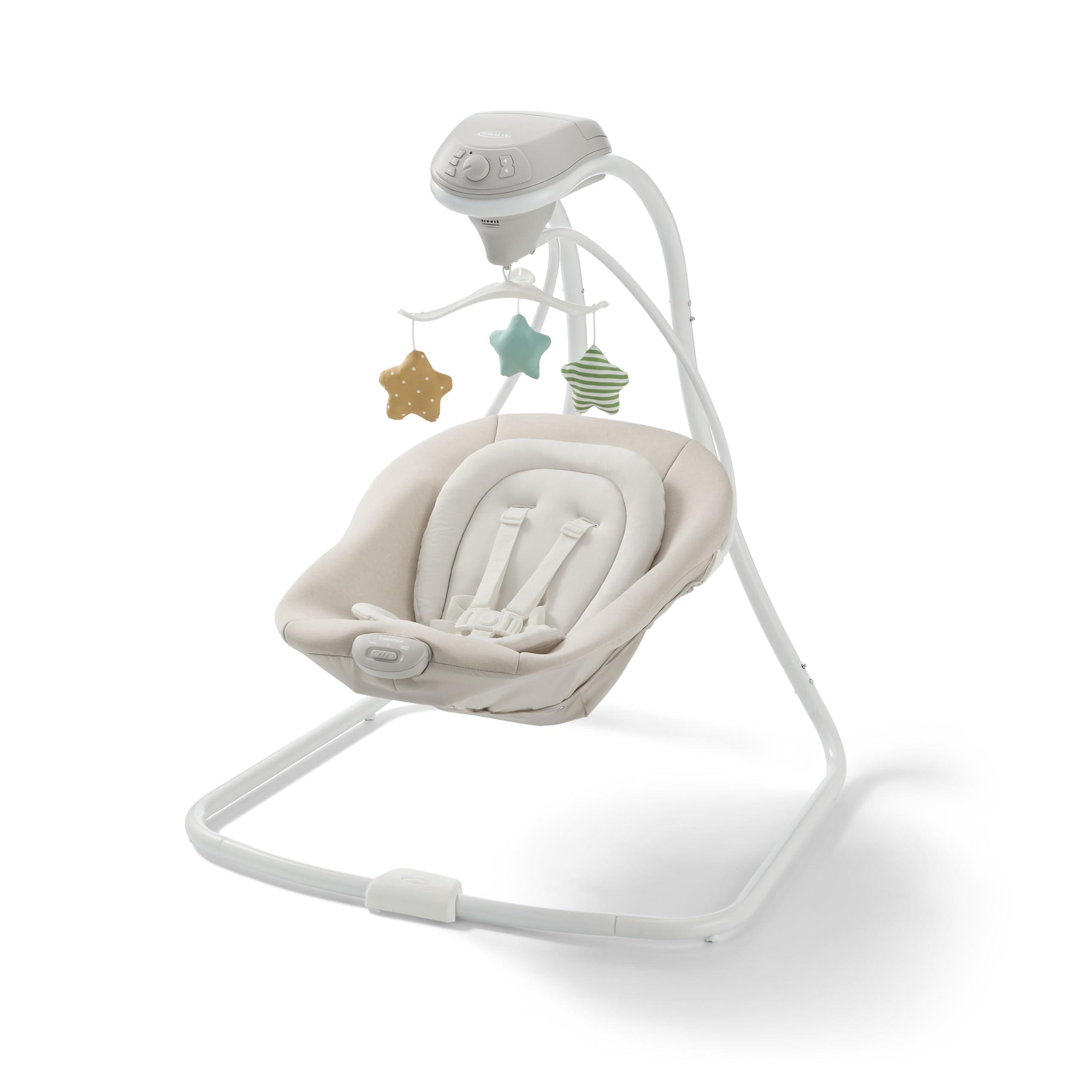 Graco Simple Sway Portable Baby Swing in Blythe pattern