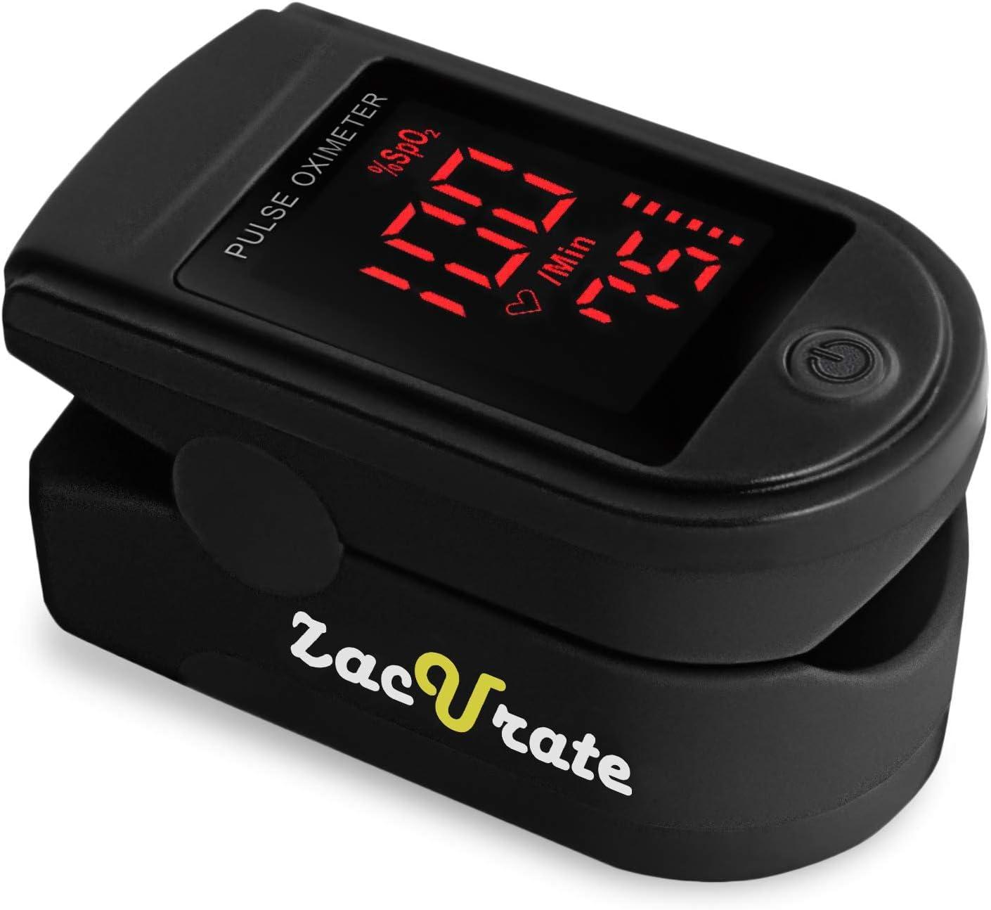 Zacurate Pro Series 500DL Fingertip Pulse Oximeter in royal black