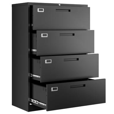 Letaya 4‑Drawer Metal Lateral Filing Cabinet