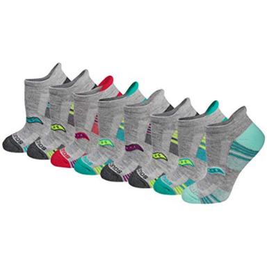 Saucony Women's RunDry Performance Heel Tab Athletic Socks