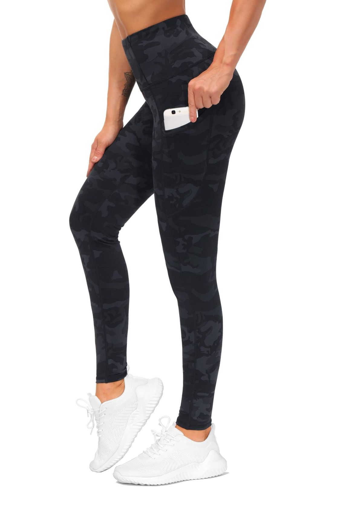 THE GYM PEOPLE thick high waist yoga pants with pockets