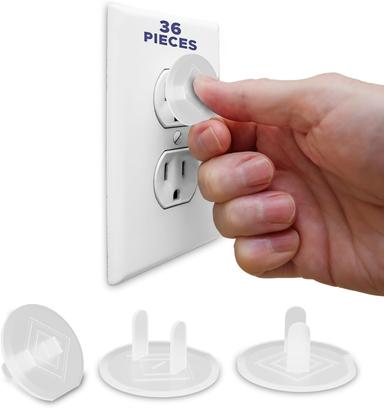 Mommy's Helper Outlet Plug Covers, 36-Pack
