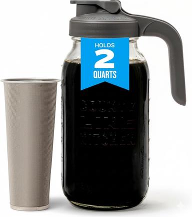 County Line Kitchen 64 oz Glass Cold Brew Maker