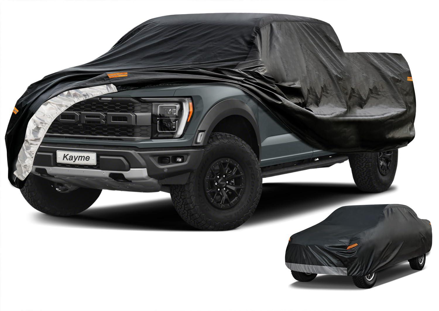Kayme Waterproof All-Weather Truck Cover on a pickup truck
