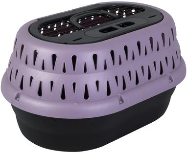 Petmate Top Load Plastic Cat Kennel, 19", Purple | Mubboo