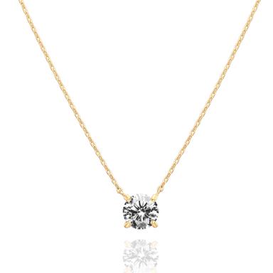 PAVOI Crystal Solitaire Necklace | Mubboo