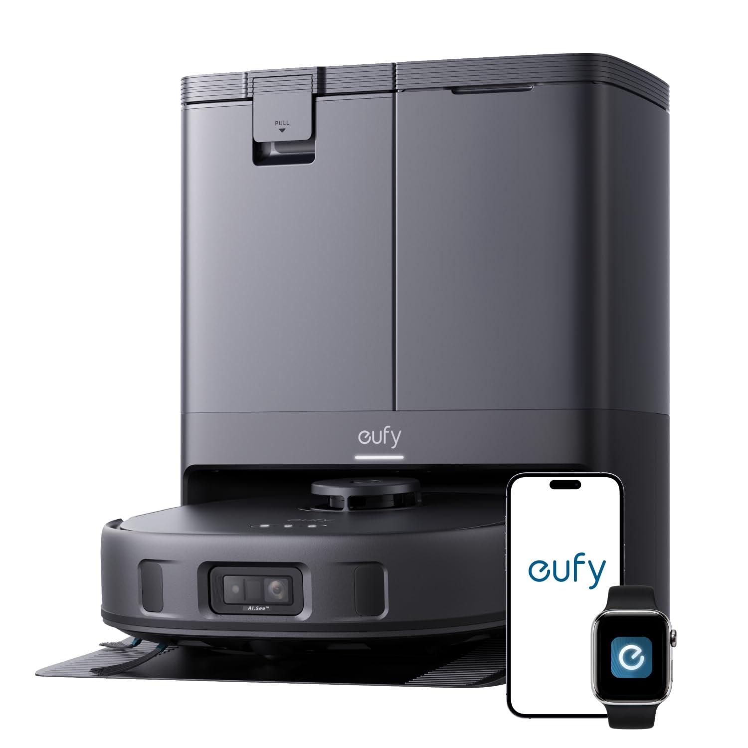 eufy X10 Pro Omni robot vacuum and mop combo with self-emptying station