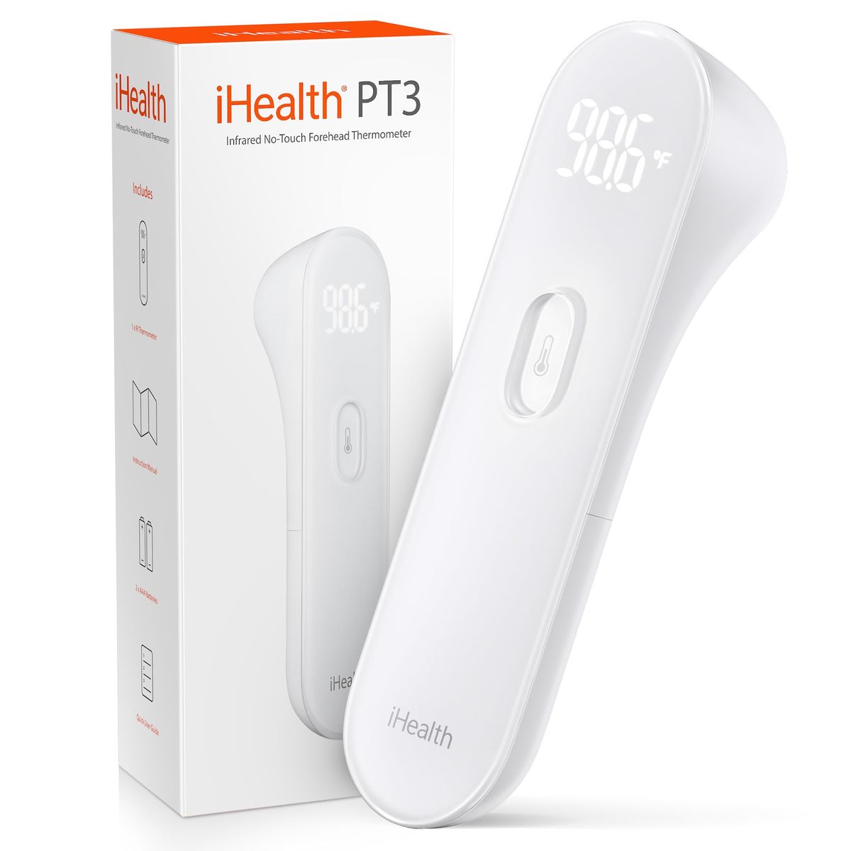 iHealth No-Touch Forehead Thermometer on a white background
