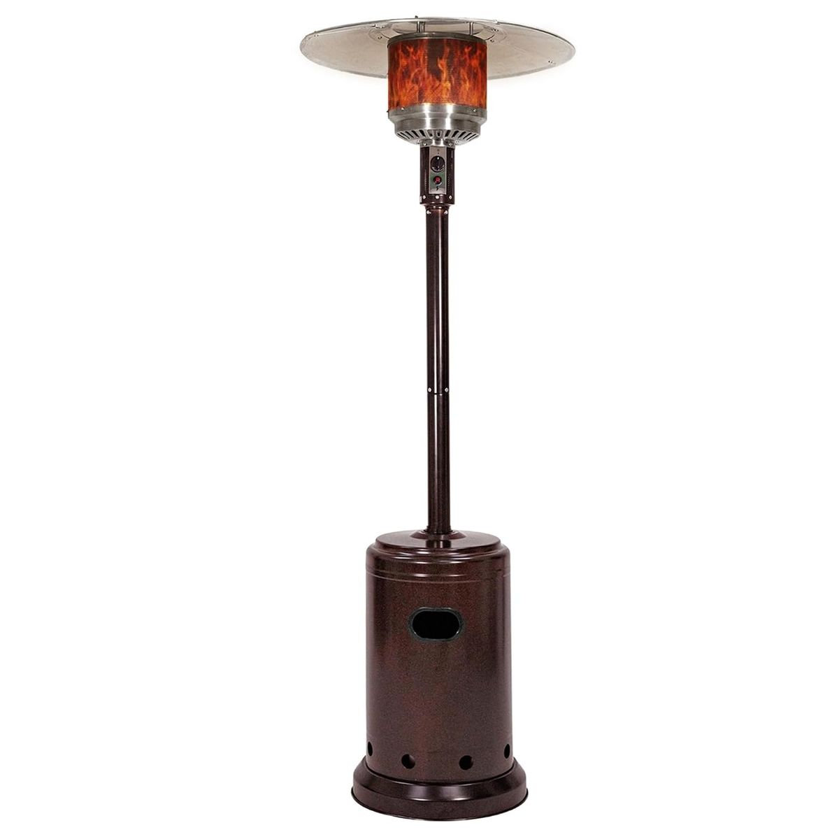 Amazon Basics 46,000 BTU Portable Outdoor Propane Patio Heater in Havana Bronze