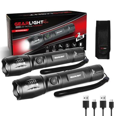GearLight S1000 USB-C Rechargeable 2-Pack