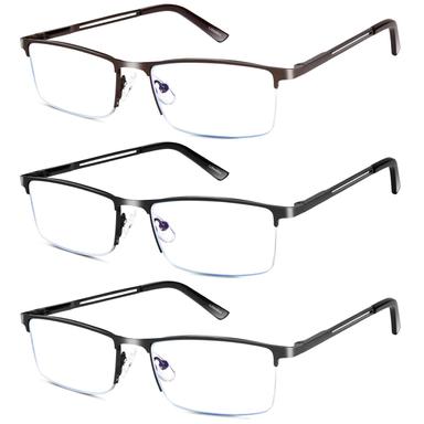 Lcbestbro Metal 3-Pack Blue Light Readers