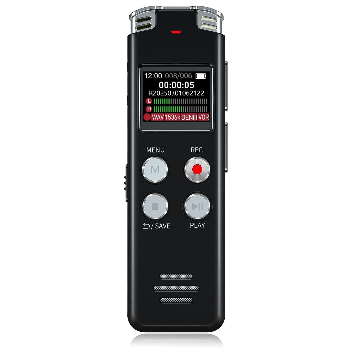 EVISTR 64GB Digital Voice Recorder