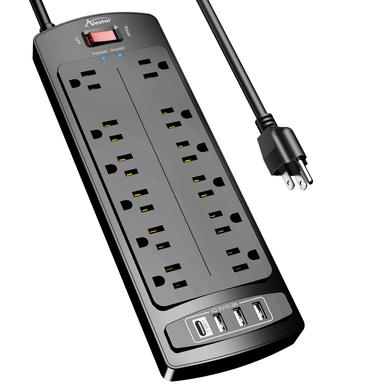 ALESTOR 12-Outlet Surge Protector