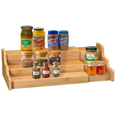 Zri Bamboo Expandable 3-Tier Spice Rack