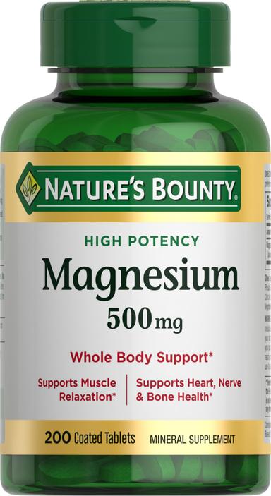 Nature's Bounty Magnesium 500 mg Tablets