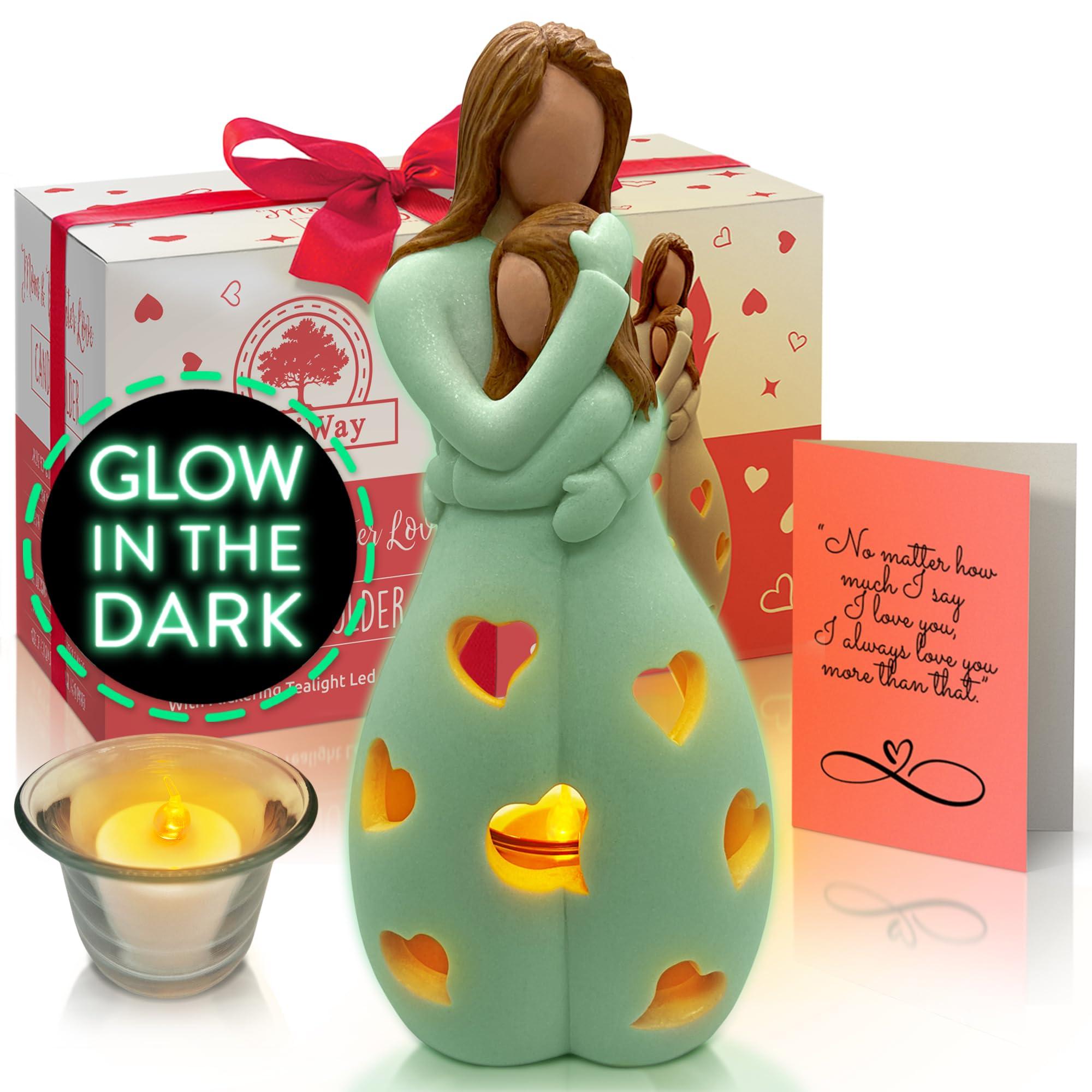 OakiWay Glow in the Dark Candle Holder Statue