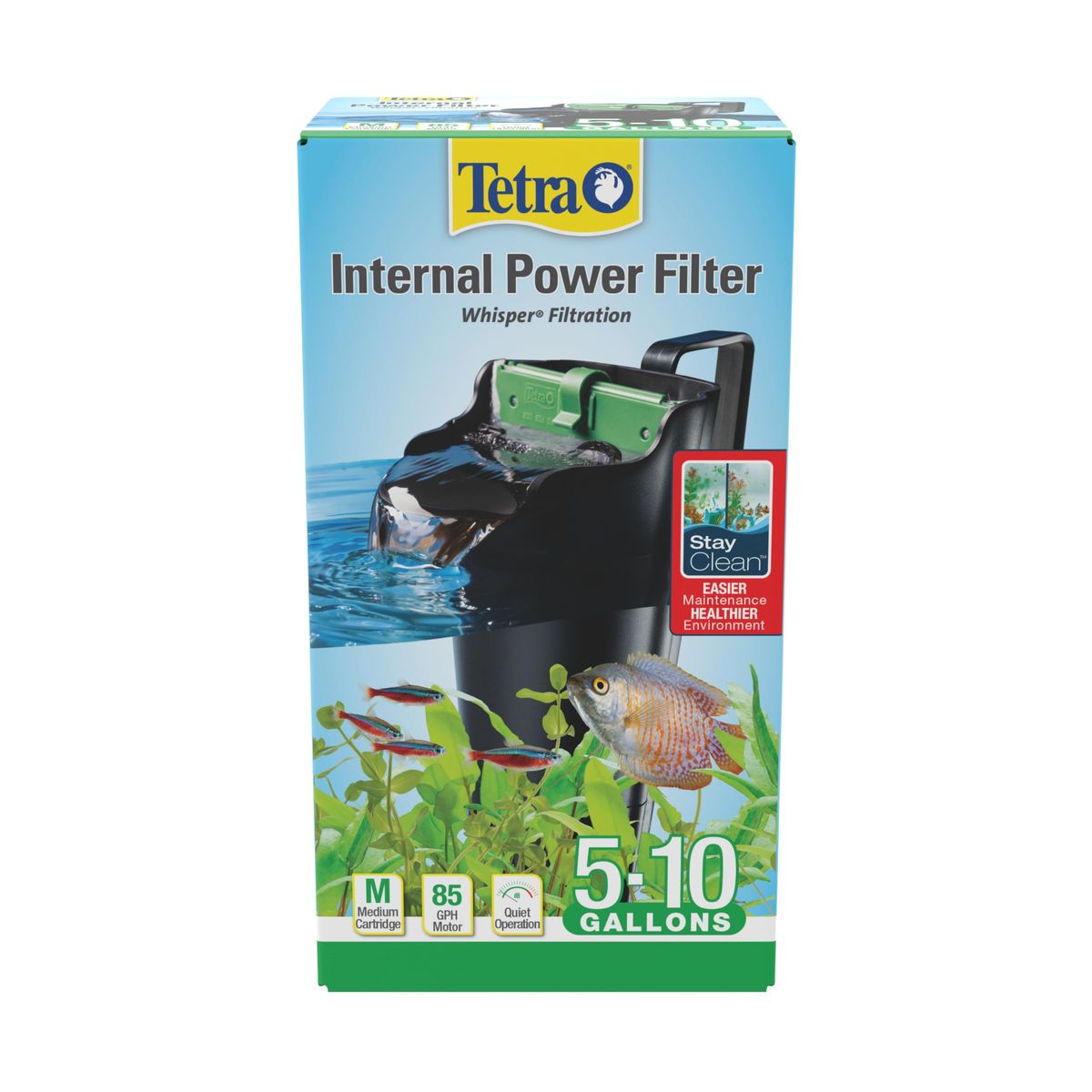 Tetra Whisper Internal Power Filter for 5-10 gallon aquariums