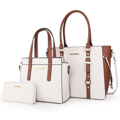 Montana West 3PCS Tote Bag and Wallet Set