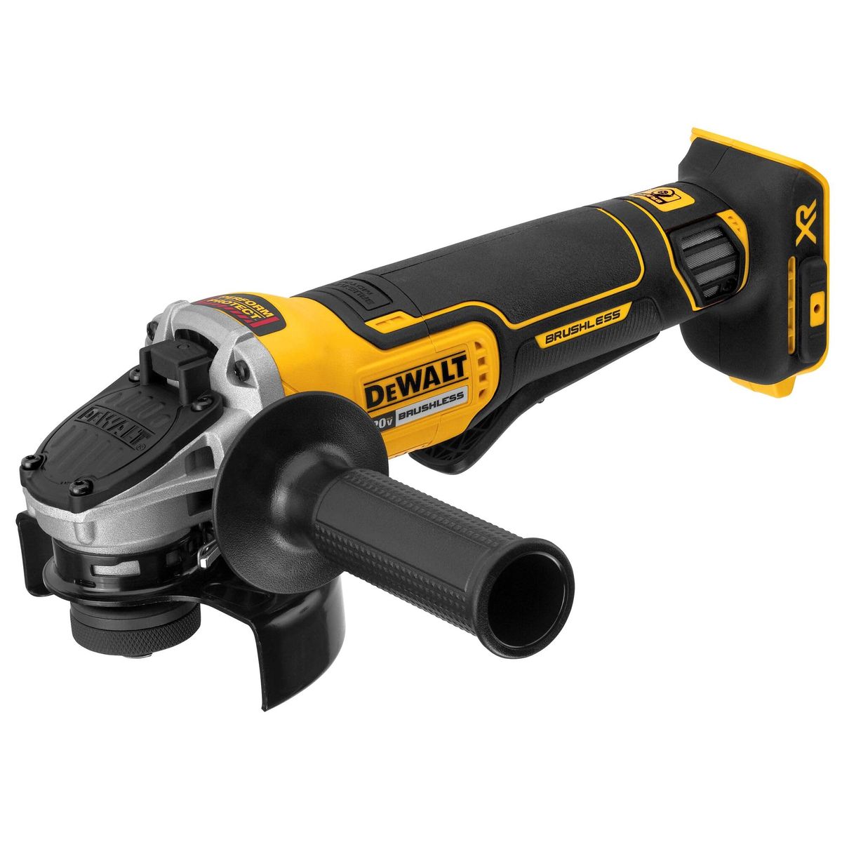 DEWALT 20V MAX Angle Grinder with paddle switch and kickback brake
