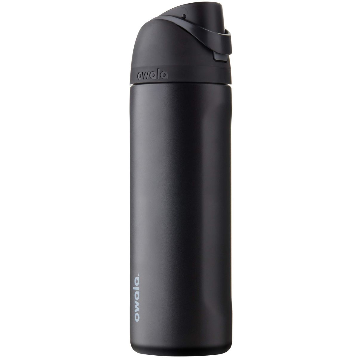 Owala FreeSip insulated stainless steel water bottle in dark color