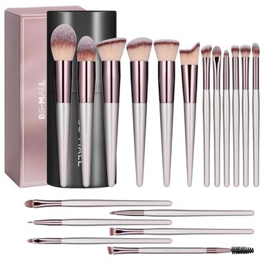 BS-MALL 18-Piece Brush Set with Labeled Guide